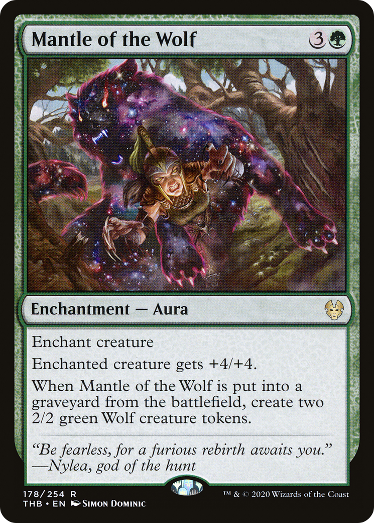 Mantle of the Wolf (THB-178) [Theros Beyond Death] Foil
