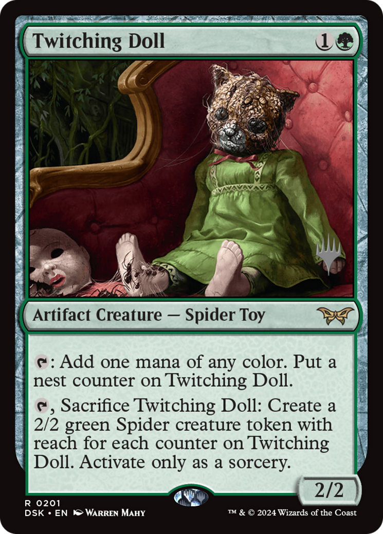 Twitching Doll (PPDSK-201) [Promo Pack: Duskmourn: House of Horror Promos] Foil