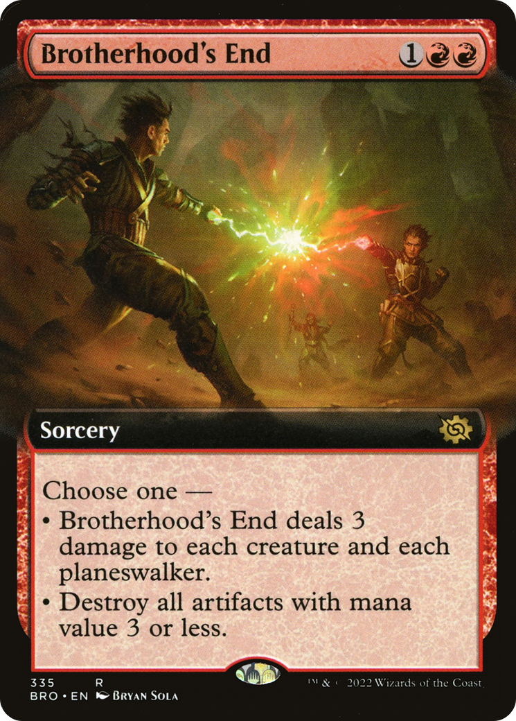 Brotherhood's End (Extended Art) (BRO-335) [The Brothers' War] Foil