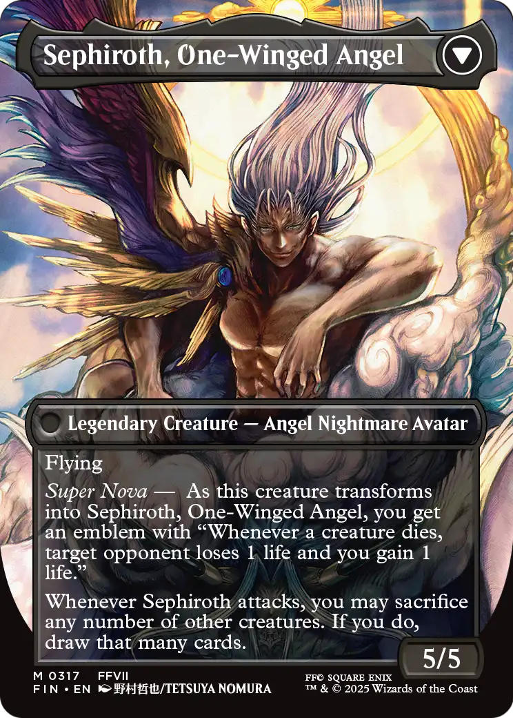 Sephiroth, Fabled SOLDIER (FIN-317) (Borderless) [FINAL FANTASY] Foil