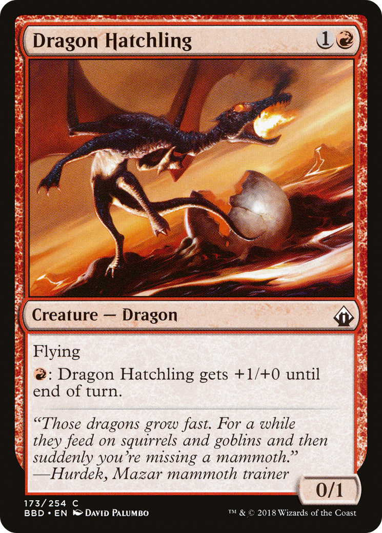 Dragon Hatchling (BBD-173) [Battlebond] Foil