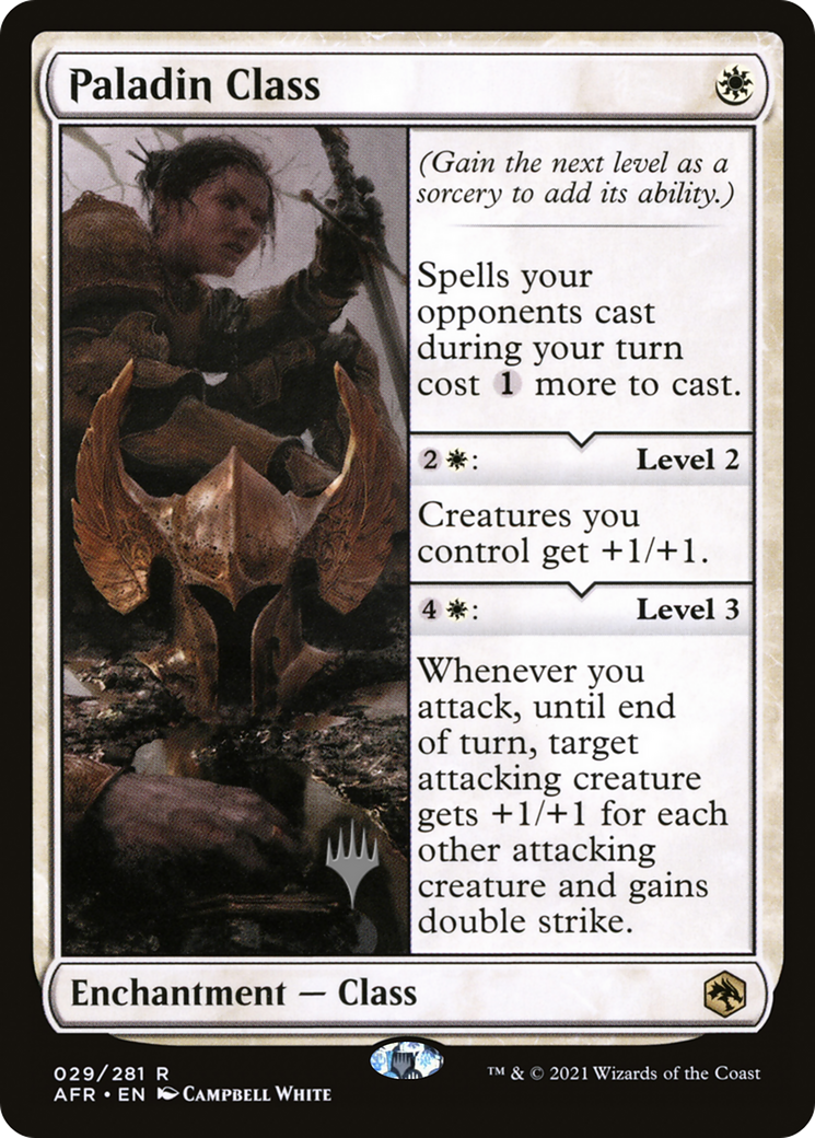 Paladin Class (PPAFR-029) [Promo Pack: Adventures in the Forgotten Realms Promos] Foil