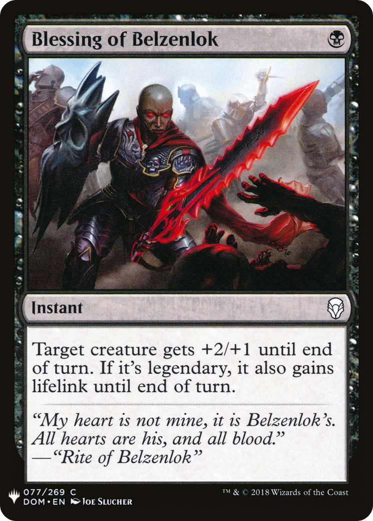 Blessing of Belzenlok (LIST-DOM-77) [The List]