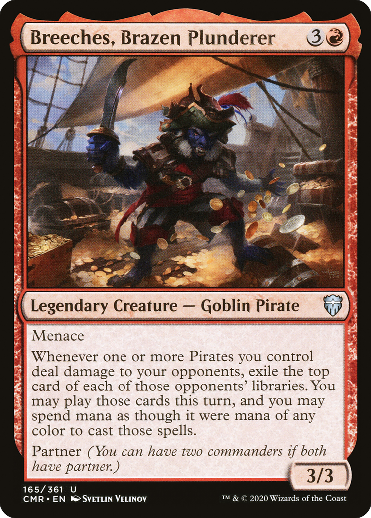Breeches, Brazen Plunderer (CMR-165) [Commander Legends] Foil