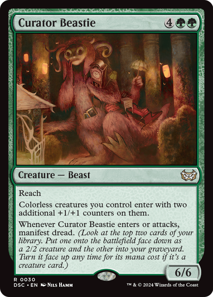 Curator Beastie (DSC-030) [Duskmourn: House of Horror Commander]