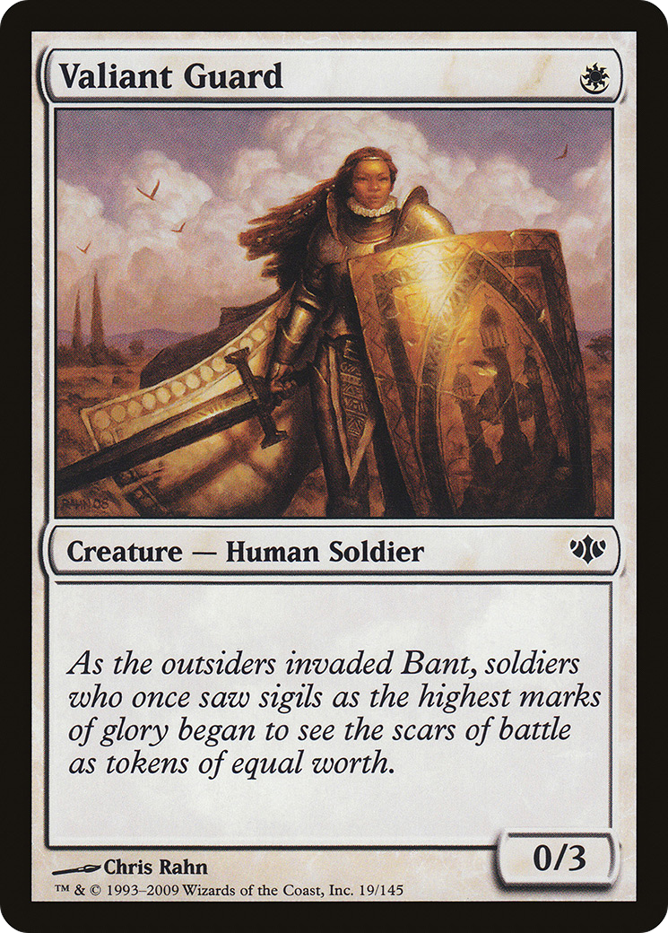 Valiant Guard (CON-019) [Conflux] Foil
