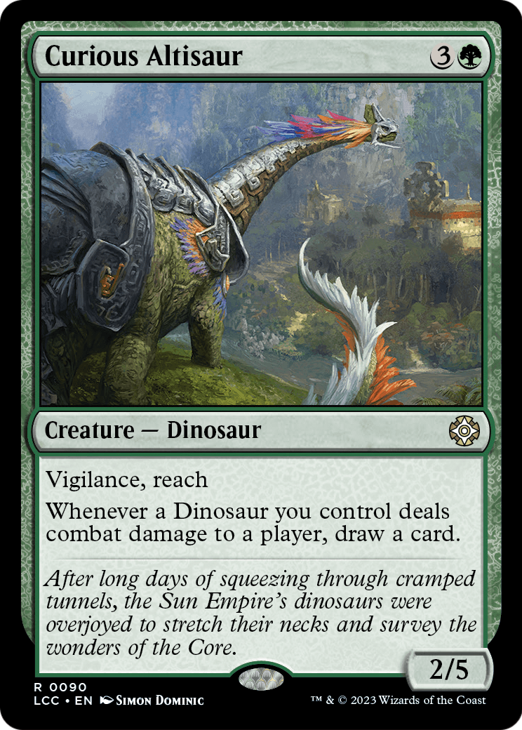 Curious Altisaur (LCC-090) [The Lost Caverns of Ixalan Commander]