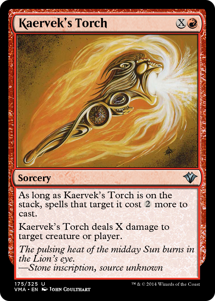 Kaervek's Torch (VMA-175) [Vintage Masters] Foil