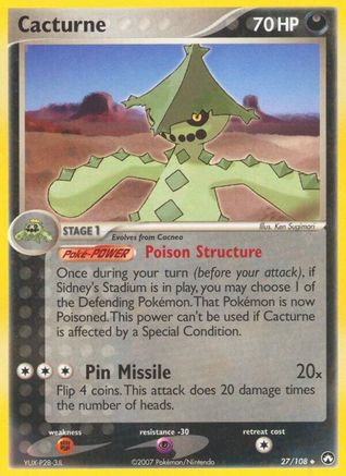 Cacturne (27/108) [Power Keepers] - Uncommon