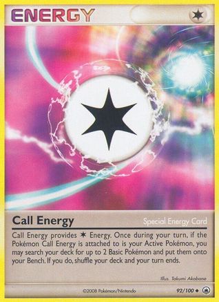 Call Energy (092/100) [Majestic Dawn] Reverse Holofoil - Uncommon