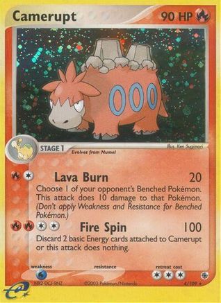 Camerupt (4/109) [Ruby and Sapphire] Reverse Holofoil - Holo Rare