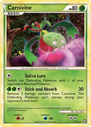 Carnivine (16/102) [Triumphant] Reverse Holofoil - Rare
