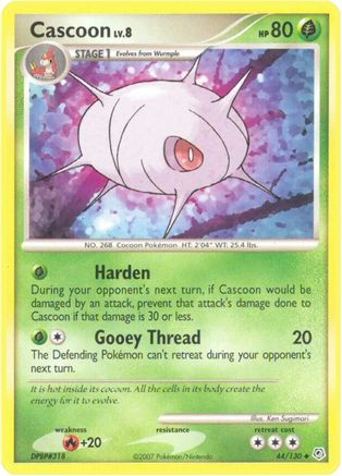 Cascoon (44/130) [Diamond and Pearl] Reverse Holofoil - Uncommon