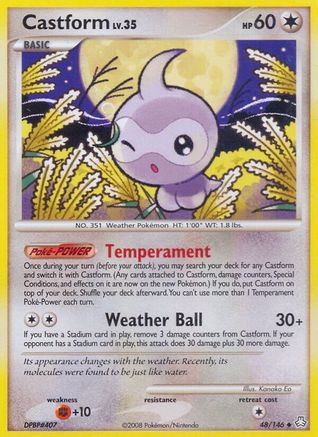 Castform (048/146) [Legends Awakened] Reverse Holofoil - Uncommon