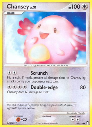 Chansey (076/123) [Mysterious Treasures] Reverse Holofoil - Common
