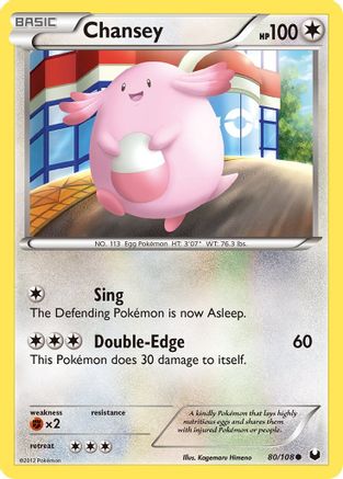 Chansey (080/108) [Dark Explorers] Reverse Holofoil - Common
