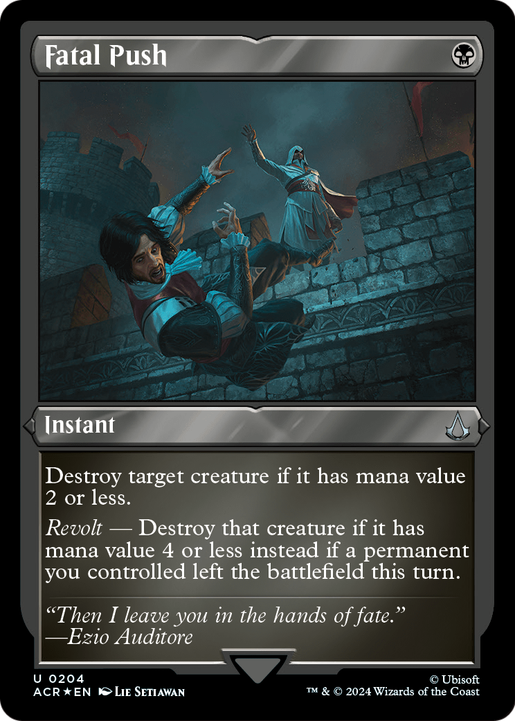 Fatal Push (Foil Etched) (ACR-204) [Assassin's Creed] Foil