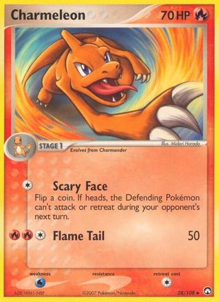 Charmeleon (028/108) [Power Keepers] Reverse Holofoil - Uncommon