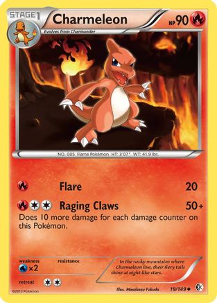 Charmeleon (19/149) [Boundaries Crossed] Reverse Holofoil - Uncommon