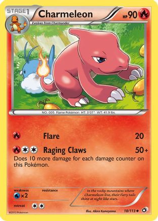 Charmeleon (018/113) [Legendary Treasures] - Uncommon
