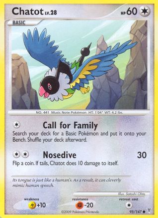 Chatot (95/147) [Supreme Victors] Reverse Holofoil - Common