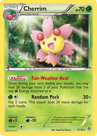 Cherrim (7/135) [Plasma Storm] Reverse Holofoil - Rare