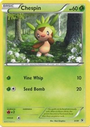Chespin (3/39) [Kalos Starter Set] Holofoil - Common