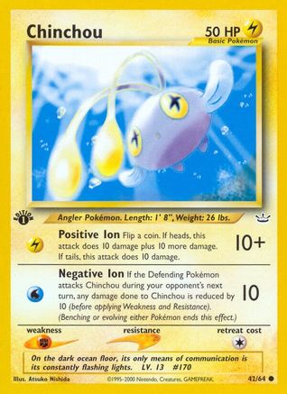 Chinchou (042/64) [Neo Revelation] 1st Edition - Common