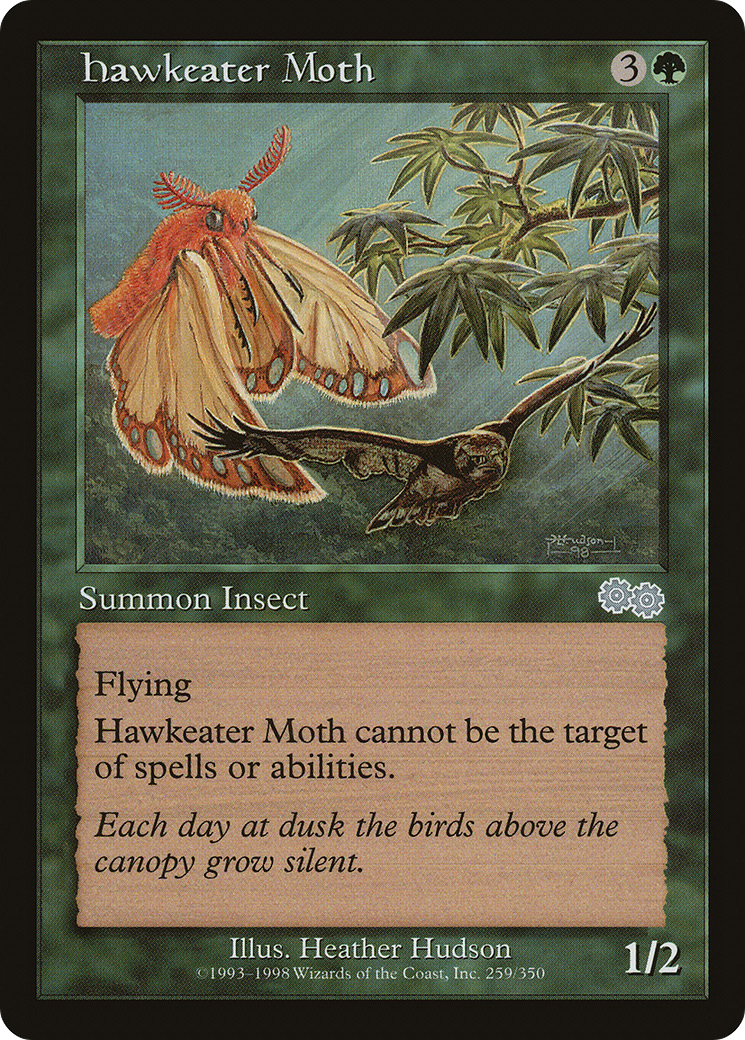 Hawkeater Moth (USG-259) [Urza's Saga]
