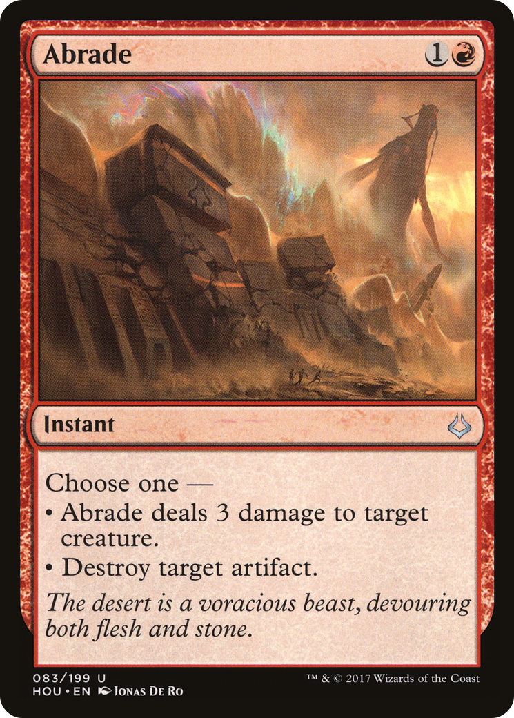 Abrade (HOU-083) [Hour of Devastation] Foil
