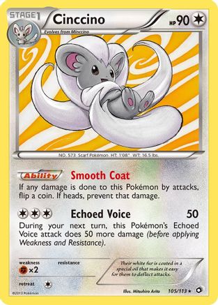 Cinccino (105/113) [Legendary Treasures] Holofoil - Holo Rare