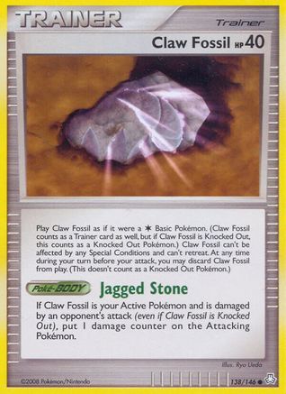 Claw Fossil (138/146) [Legends Awakened] - Common