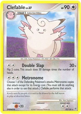 Clefable (22/130) [Diamond and Pearl] - Rare
