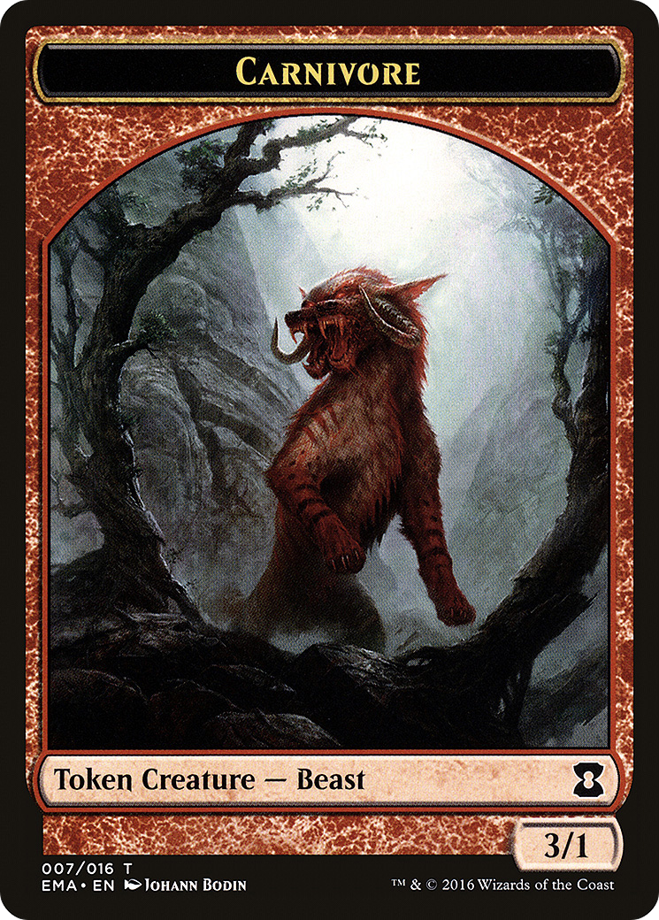 Carnivore Token (EMA-007) [Eternal Masters Tokens]