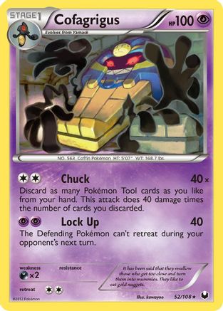 Cofagrigus (52/108) [Dark Explorers] Reverse Holofoil - Rare