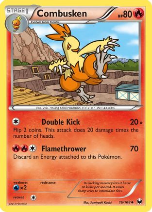 Combusken (16/108) [Dark Explorers] Reverse Holofoil - Uncommon