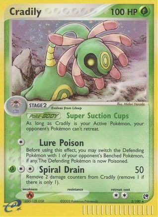 Cradily (003/100) [Sandstorm] Reverse Holofoil - Holo Rare