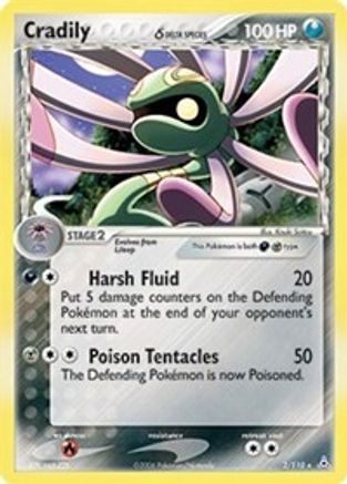 Cradily (Delta Species) (2/110) [Holon Phantoms] Holofoil - Holo Rare