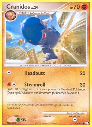 Cranidos (043/123) [Mysterious Treasures] - Uncommon