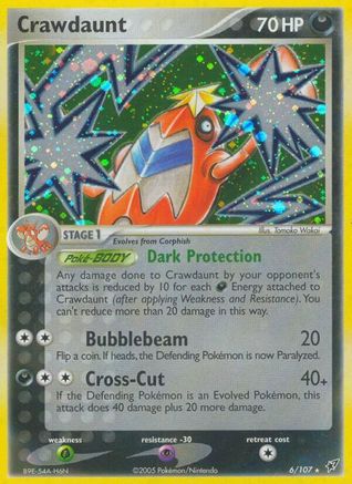 Crawdaunt (6/107) [Deoxys] - Holo Rare