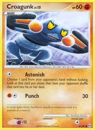 Croagunk (061/99) [Arceus] Reverse Holofoil - Common