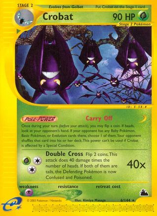 Crobat (6/144) [Skyridge] - Rare