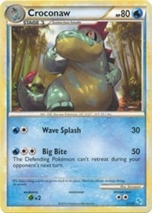 Croconaw (#17) (17) [HGSS Trainer Kit Gyarados & Raichu] - Common