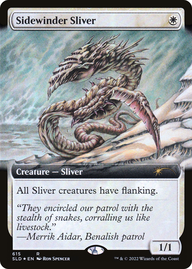 Sidewinder Sliver (Extended Art) (SLD-615) [Secret Lair Drop] Foil