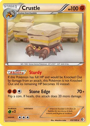 Crustle (85/149) [Boundaries Crossed] Holofoil - Holo Rare