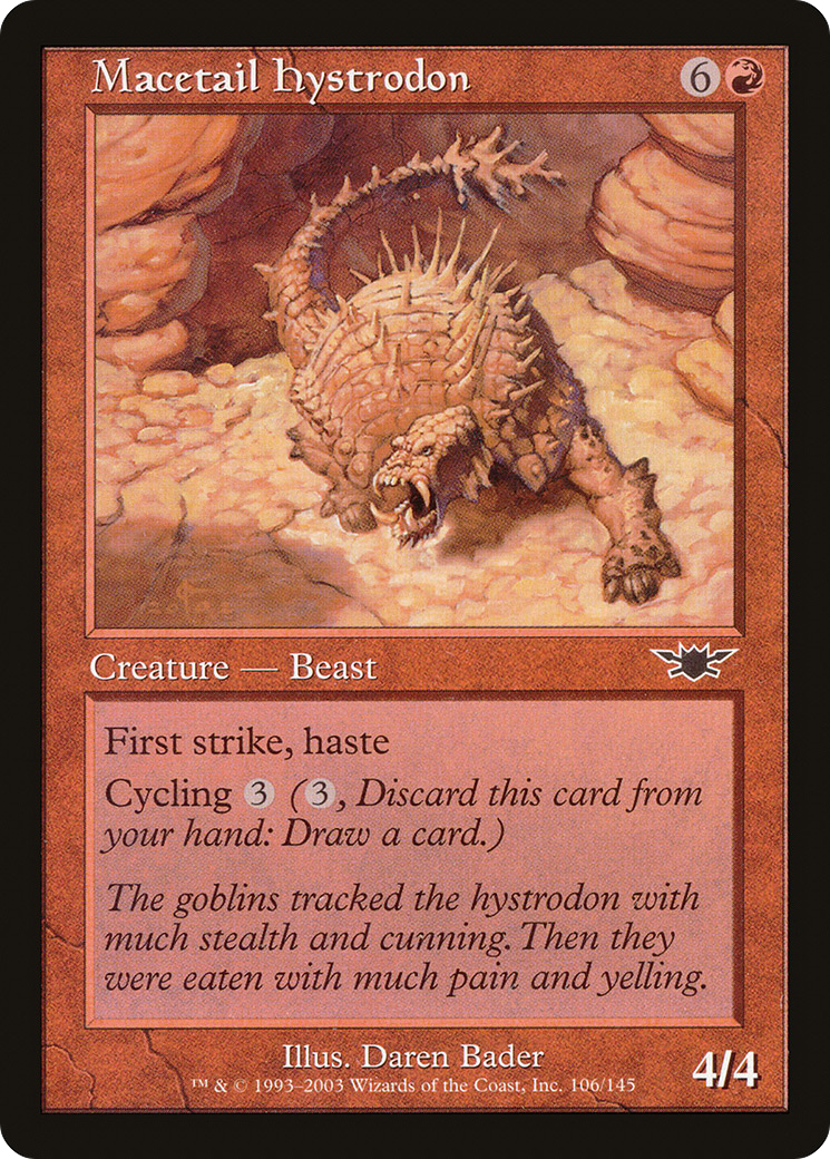 Macetail Hystrodon (LGN-106) [Legions] Foil