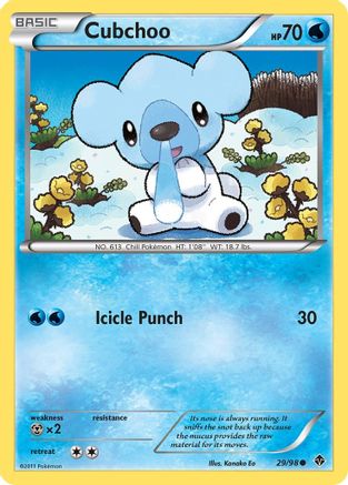 Cubchoo (29/98) [Emerging Powers] Reverse Holofoil - Common