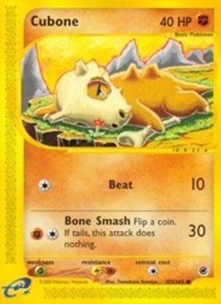 Cubone (103/165) [Expedition] - Common
