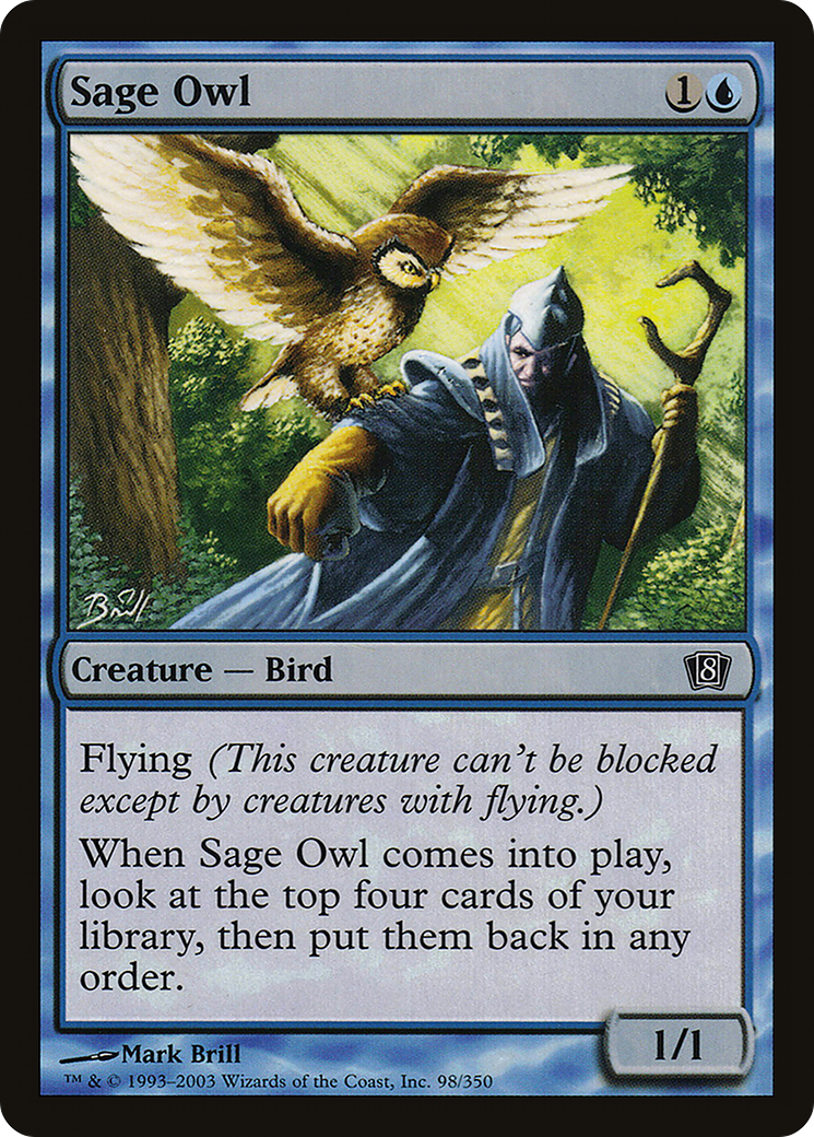 Sage Owl (8ED-098) [8th Edition]