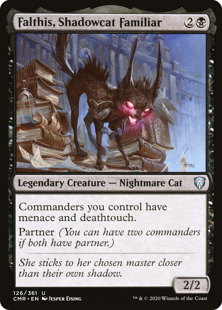 Falthis, Shadowcat Familiar (CMR-126) [Commander Legends] Foil